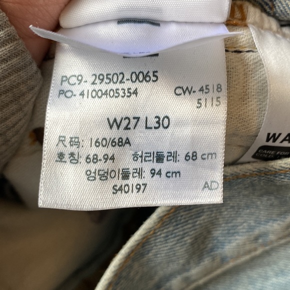 Levis - 501 denim bottom fly - Picture 5 of 5